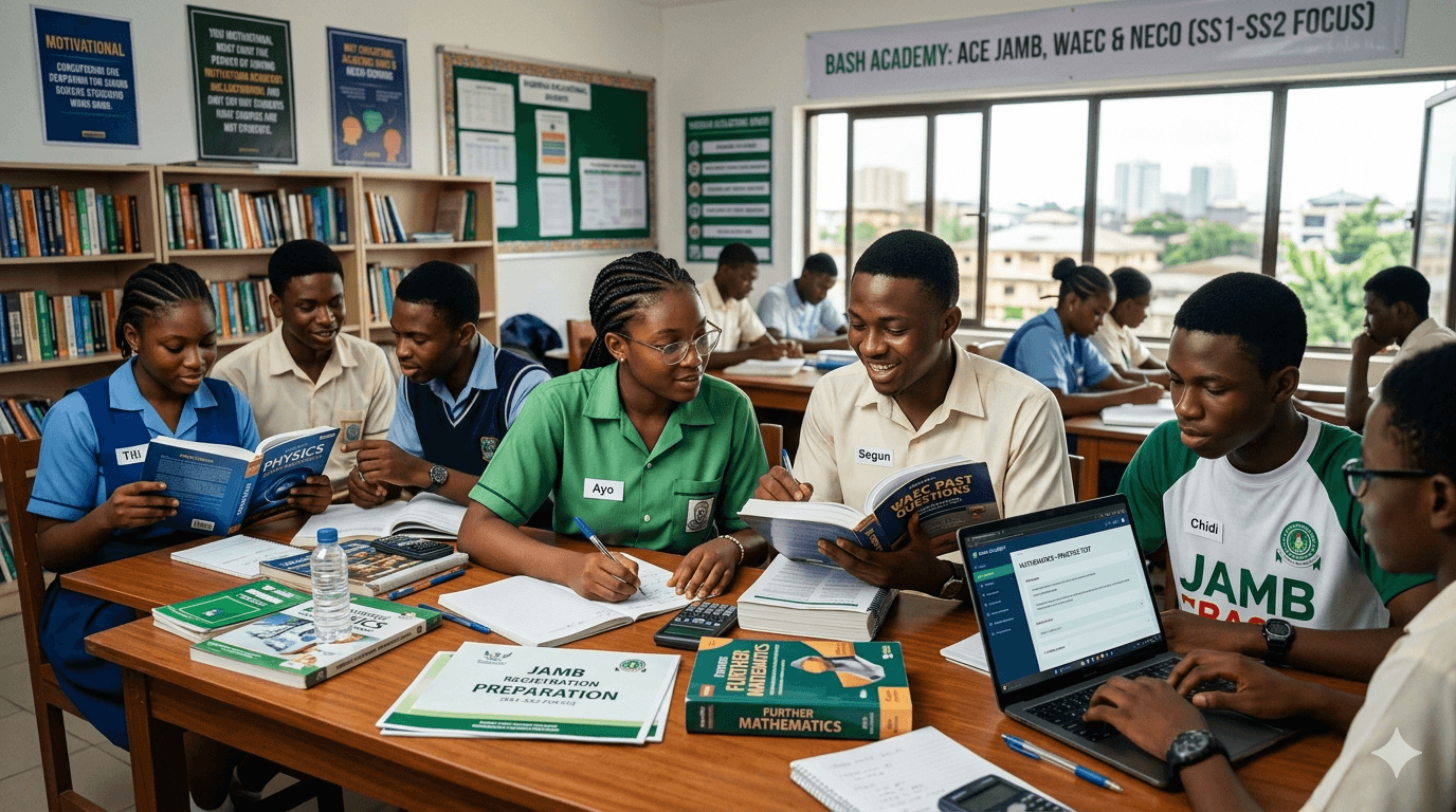Students studying together